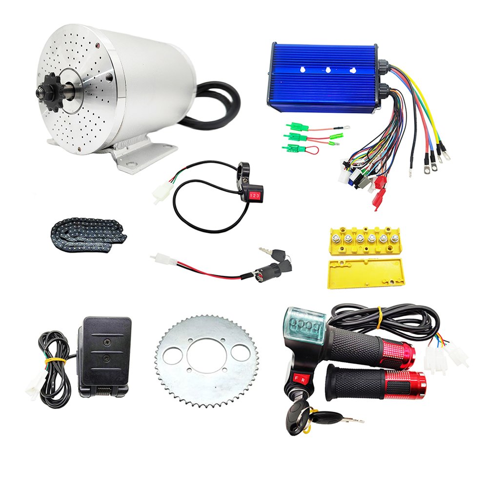 Mid Drive Motor Kit 72V 3000W - ชุดมอเตอร์ไฟฟ้าแบบไร้แปรงถ่าน DC สำหรับมอเตอร์ขับเคลื่อนกลาง สำหรับสกู๊ตเตอร์ไฟฟ้า จักรยานไฟฟ้า รถยนต์ไฟฟ้า