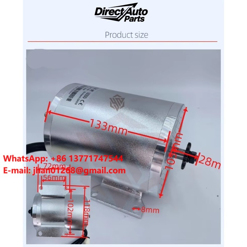 Electric Motorcycle Conversion Kit 72V - ชุดแปลงมอเตอร์ไฟฟ้ากำลังสูง 3000W 60V/72V สำหรับรถมอเตอร์ไซค์ชายหาด รถโกคาร์ท พร้อมมอเตอร์แบบไร้แปรงถ่าน