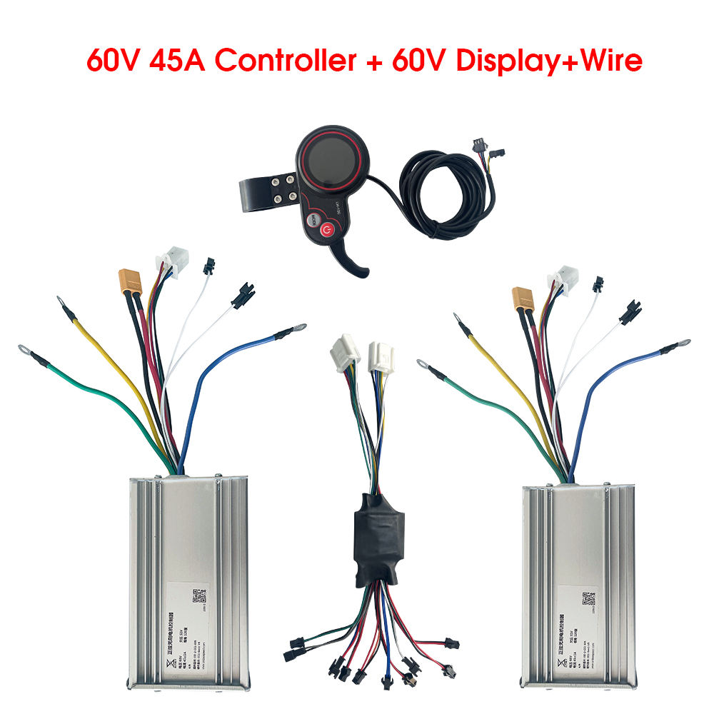 60V 5600W Dual Motor Electric Scooter - สำหรับสกู๊ตเตอร์ไฟฟ้าแบบมีฮอลล์ ยุนลี่ 60V 45A 50A ตัวควบคุมสกู๊ตเตอร์ไฟฟ้าแบบขับเคลื่อนคู่
