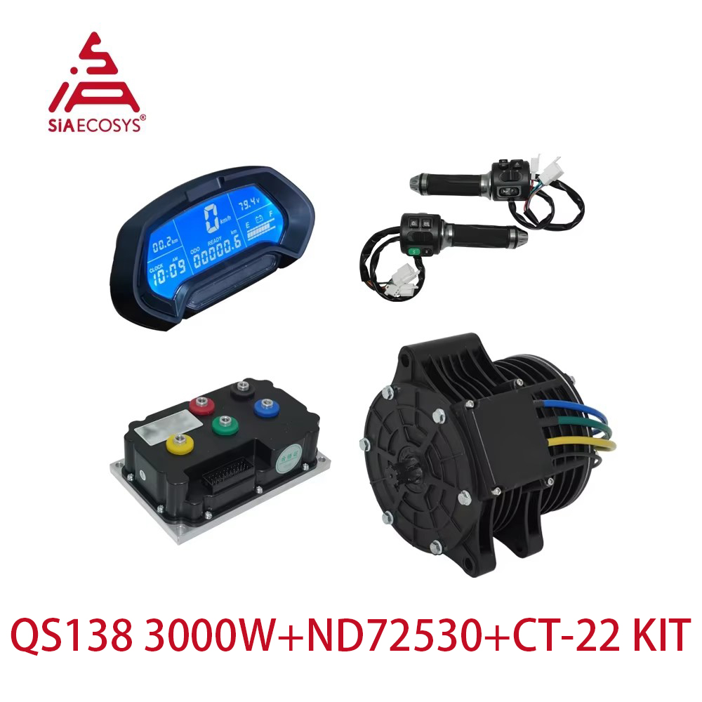 Mid Drive Motor Kit 72V 3000W - ชุดมอเตอร์ขับเคลื่อนกลาง QS138 70H 3000W 72V 100