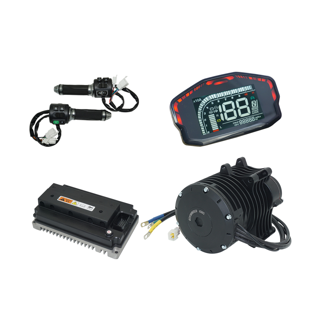 Mid Drive Motor Kit 72V 3000W - ชุดแปลงมอเตอร์ขับเคลื่อนกลาง QSMOTOR 138 3000W V3 70H