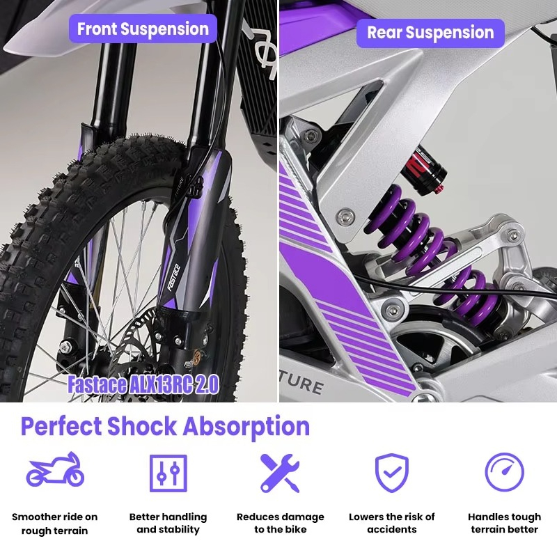 SXLL 79 รถจักรยานยนต์ไฟฟ้า 72V - 72V 12000W Electric Dirt Bike บทวิจารณ์และราคา