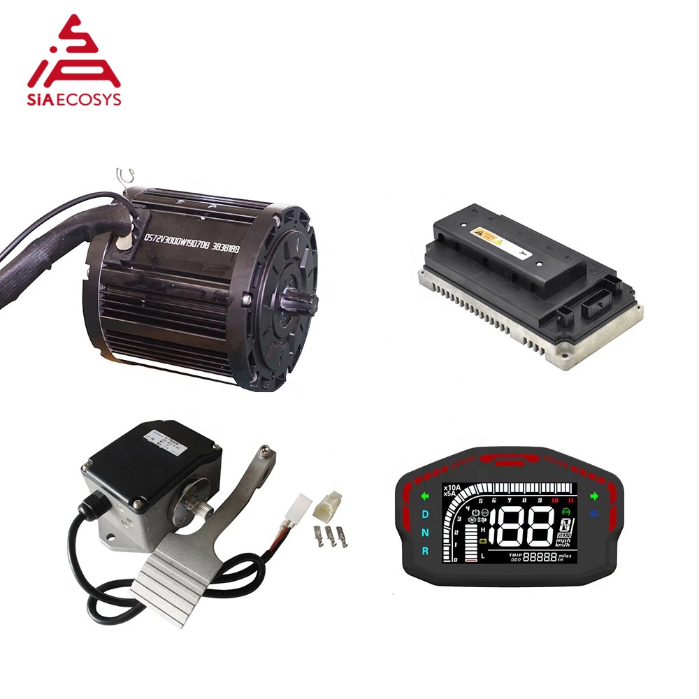 ชุดมอเตอร์ขับเคลื่อนกลางแบบไร้ - Mid Drive Motor Kit 72V 3000W บทวิจารณ์และราคา