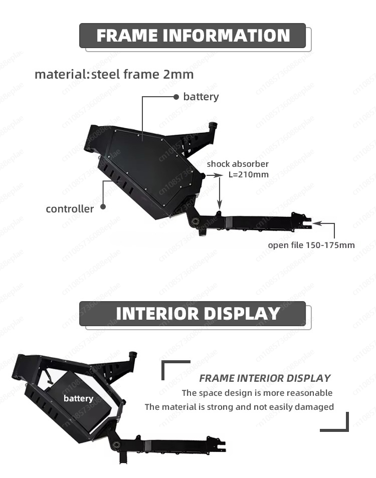 โครงจักรยานไฟฟ้า Stealth Bombe - 8000W Stealth Bomber Ebike บทวิจารณ์และราคา