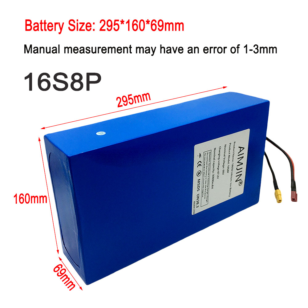 แบตเตอรี่ลิเธียมใหม่เอี่ยม 16S - 60V 30Ah Electric Scooter Battery บทวิจารณ์และราคา