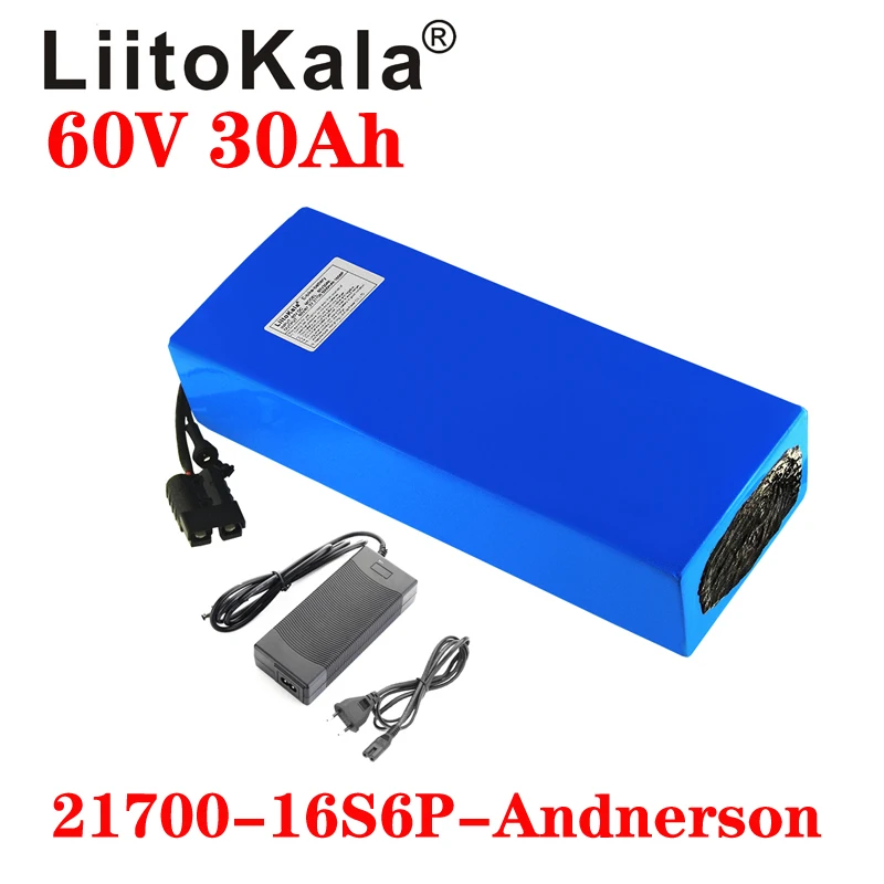 Liitokala จักรยานไฟฟ้า60V 16S  - 60V 30Ah Electric Scooter Battery บทวิจารณ์และราคา