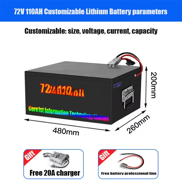 แบตเตอรี่ลิเธียม Lifepo4 72 โว - 72V 60Ah Lifepo4 Battery Pack บทวิจารณ์และราคา