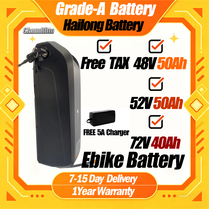แบตเตอรี่จักรยานไฟฟ้า 48V 50AH - 60V 30Ah Electric Scooter Battery บทวิจารณ์และราคา