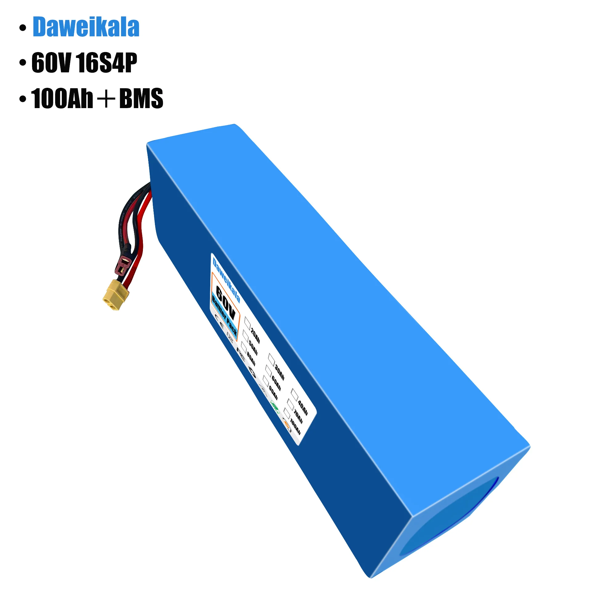 แบตเตอรี่ลิเธียมไอออน 60V 100A - 60V 30Ah Electric Scooter Battery บทวิจารณ์และราคา