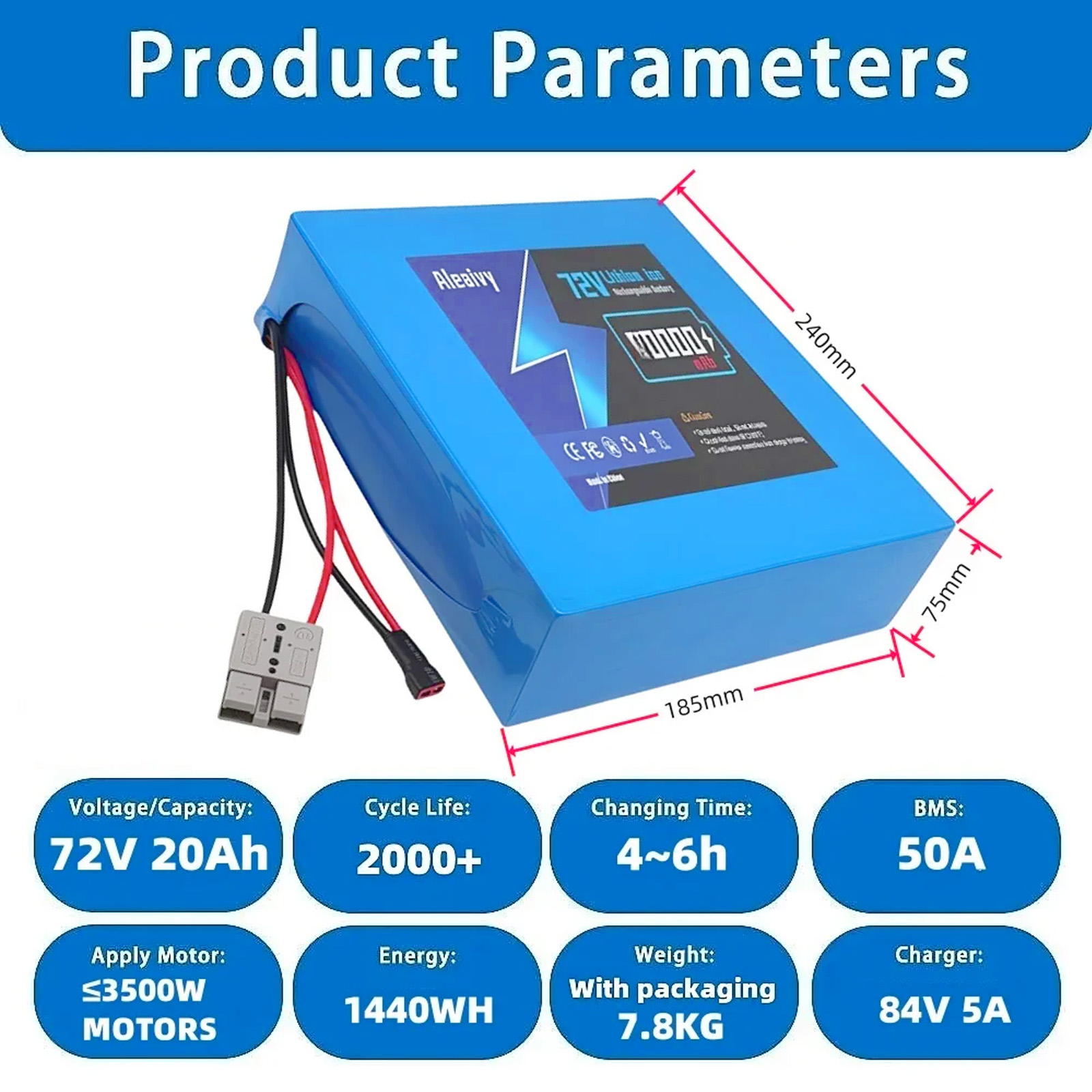 แบตเตอรี่ลิเธียมสำหรับจักรยานย - 60V 30Ah Electric Scooter Battery บทวิจารณ์และราคา