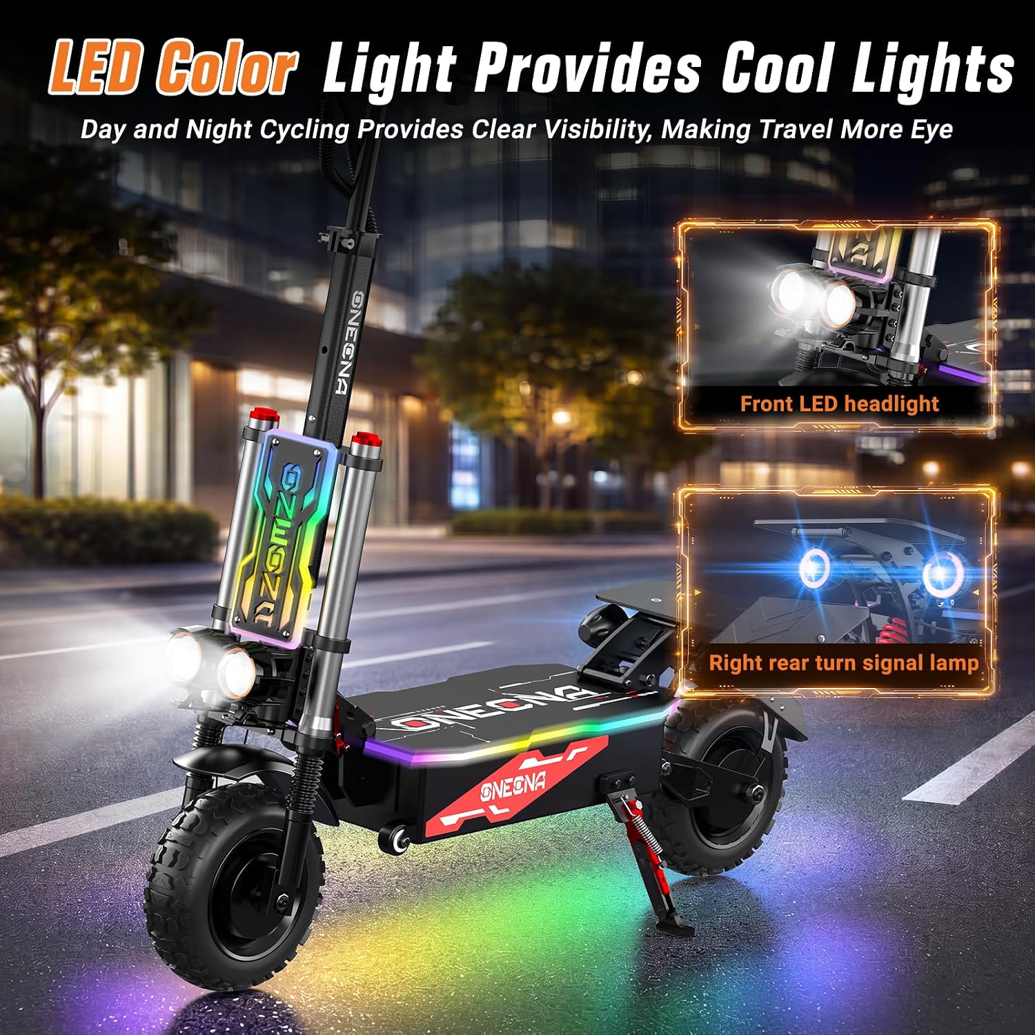 ONECNA NEW GT8PRO สกู๊ตเตอร์ไฟ - 60V 5600W Dual Motor Electric Scooter บทวิจารณ์และราคา