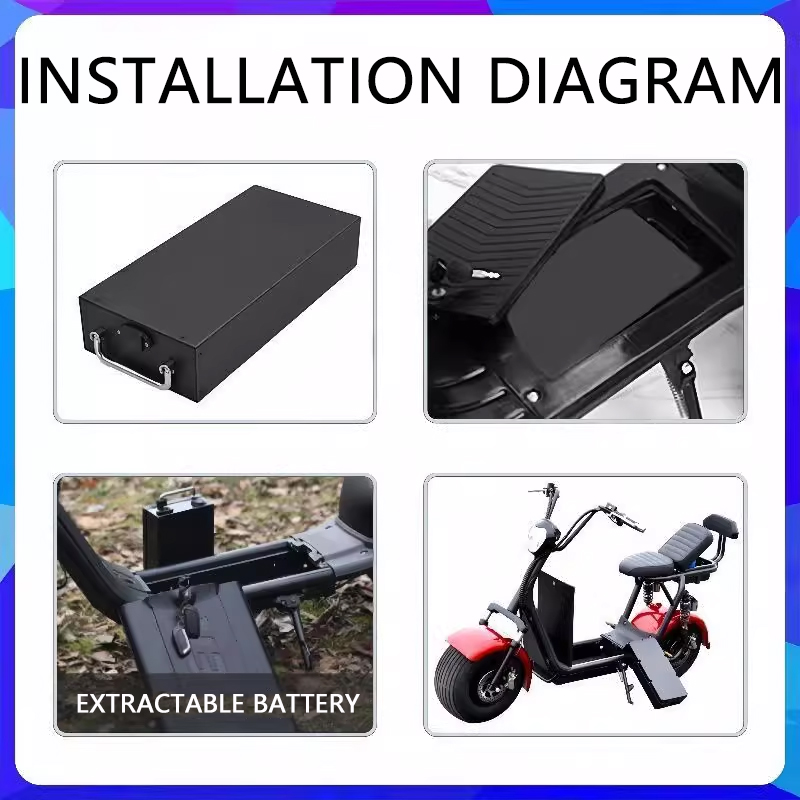 สำหรับแบตเตอรี่ฮาร์เลย์ 60V 20 - 60V 30Ah Electric Scooter Battery บทวิจารณ์และราคา