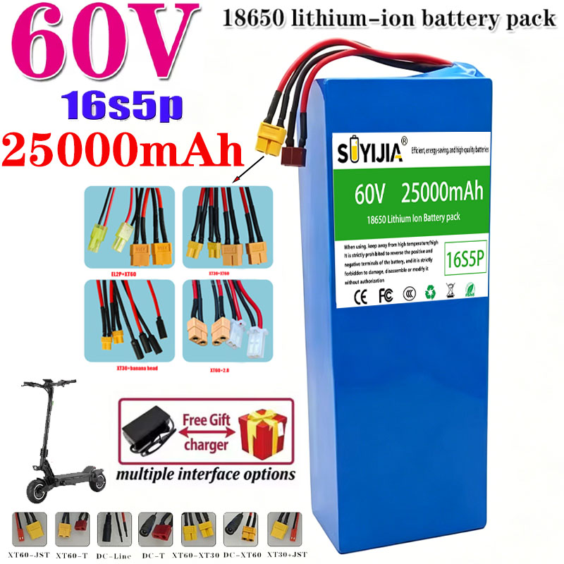 แบตเตอรี่ลิเธียมสำหรับมอเตอร์ไ - 60V 30Ah Electric Scooter Battery บทวิจารณ์และราคา